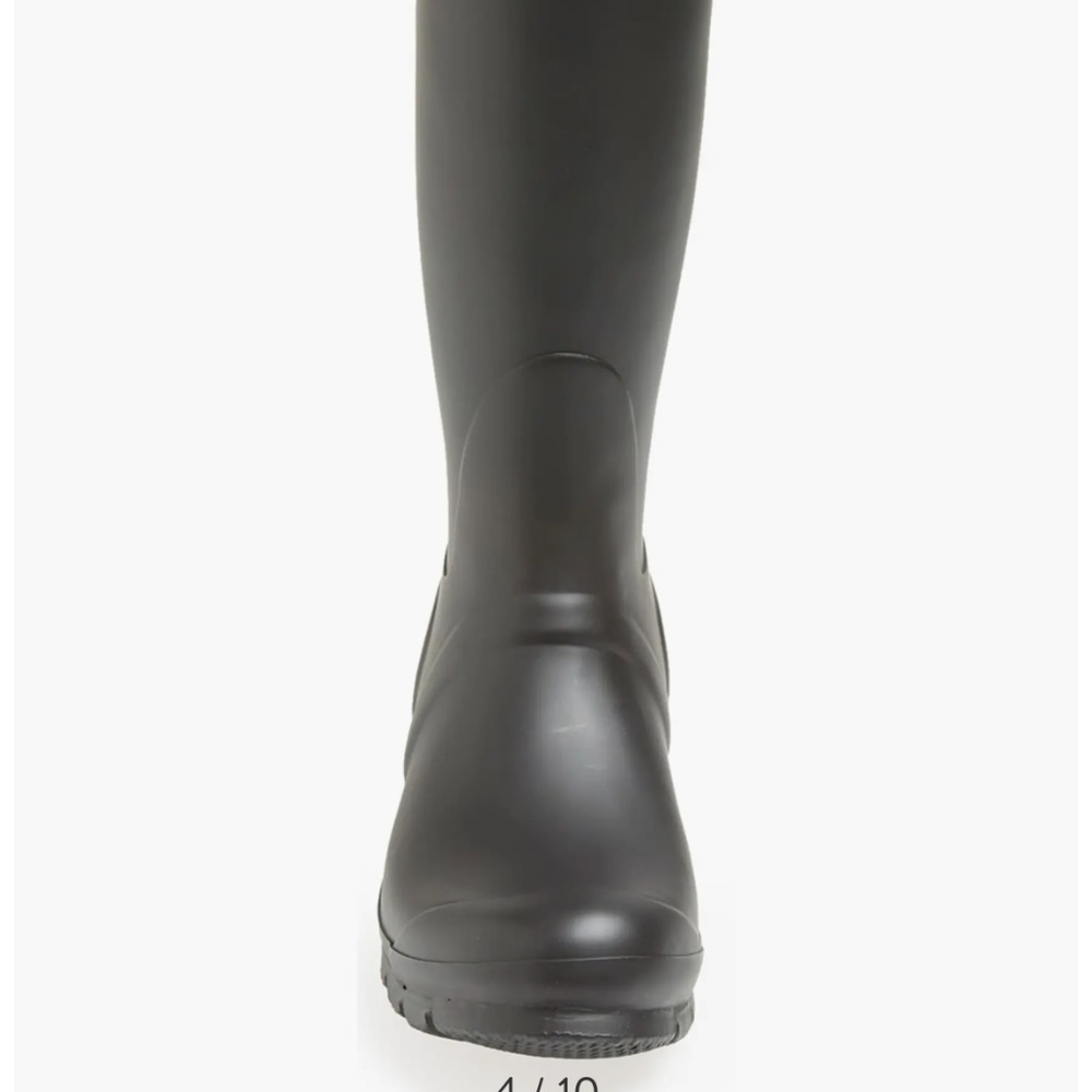 HUNTER MATTE BLACK RAIN ☔️ BOOTS - Tall Size 7 - Picture 2 of 4